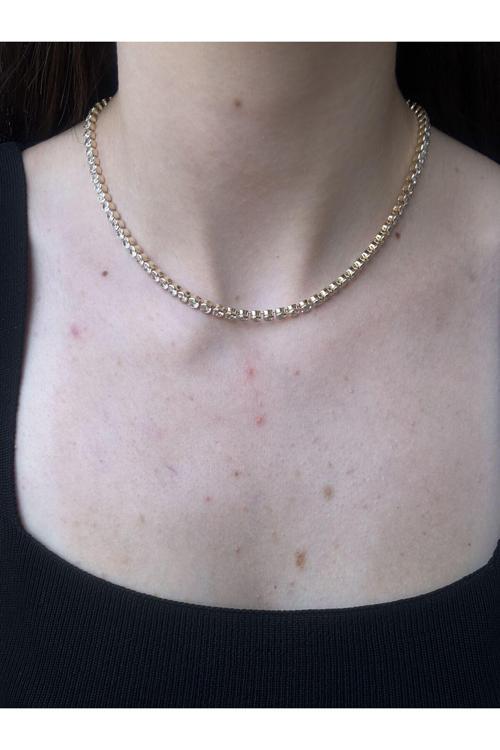 Gold Baget Su Yolu Kolye