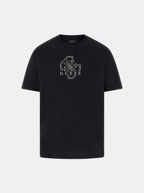 Quattro Erkek Siyah Regular Fit T-Shirt M5BI76I3Z14-JBLK