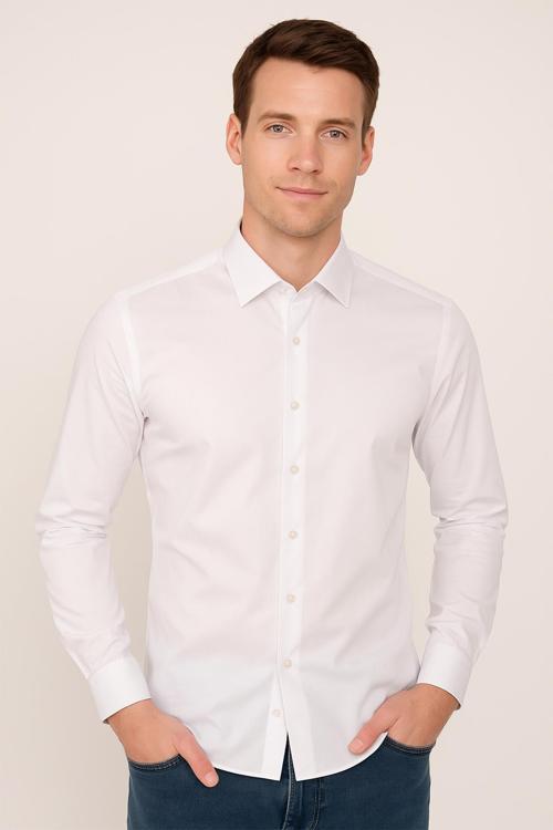 Erkek Slim Fit Damatlık Gömlek