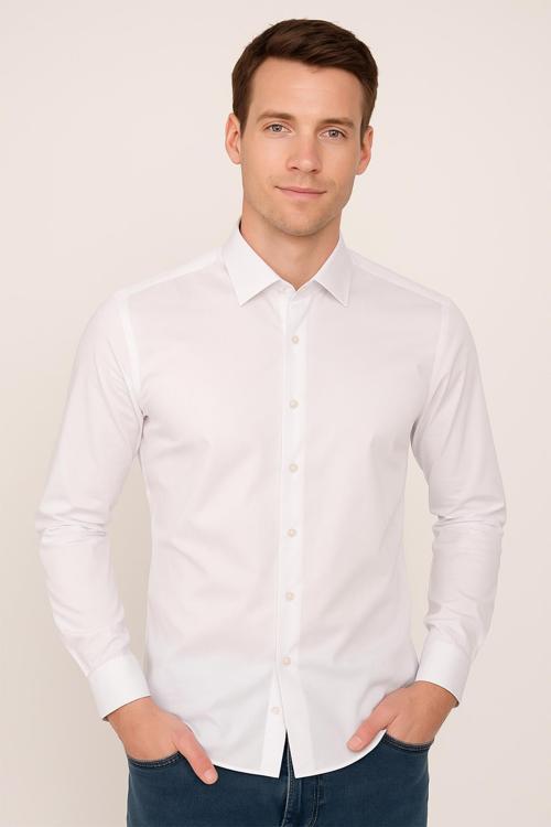Erkek Slim Fit Damatlık Gömlek