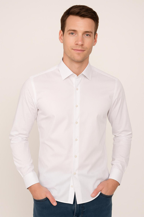 Erkek Slim Fit Damatlık Gömlek