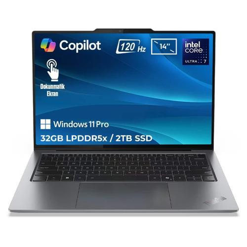ThinkPad X9-14 G1 Intel Core Ultra 7-258V 32GB LPDDR5x 2TB SSD 14 inç 2.8K 120Hz OLED W11 Pro Copilot Dokunmatik Laptop (21QA0025TXv1)