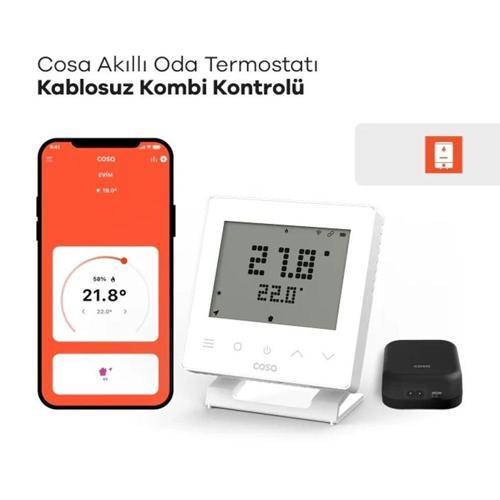 Akıllı Oda Termostatı Kablosuz Kombi Kontrolü V5