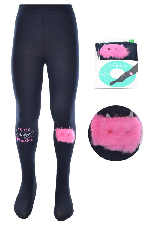 Pretty Fur Monster 40 Den Kız Çocuk Külotlu Çorap