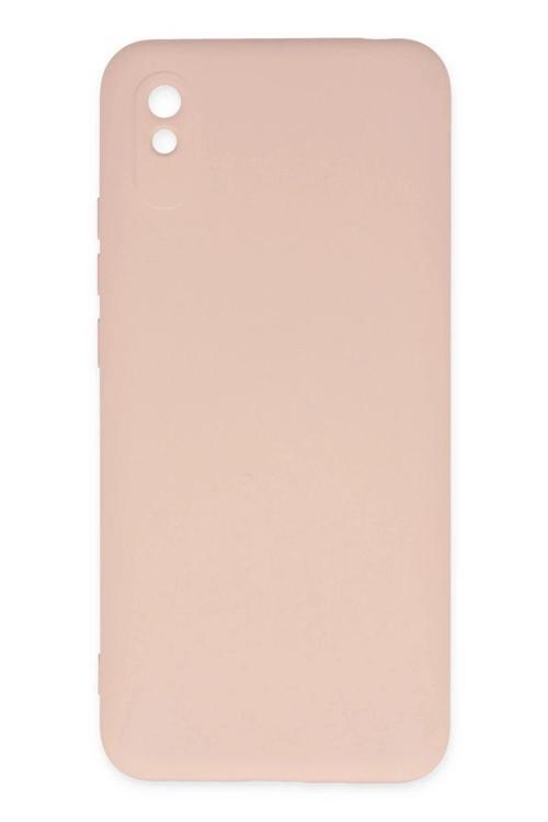 Xiaomi Redmi 9A Kılıf Nano içi Kadife Silikon - Pudra