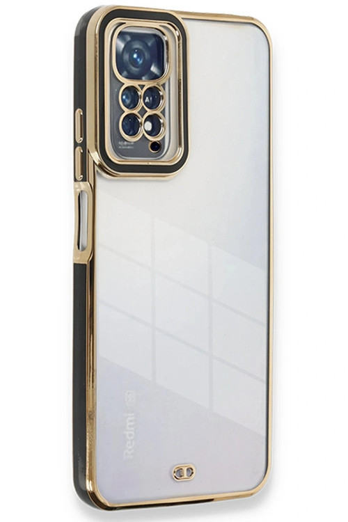 Xiaomi Redmi Note 11 Pro Kılıf Liva Lens Silikon - Siyah