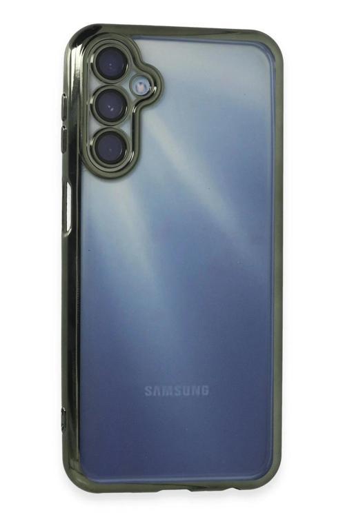 Samsung Galaxy A15 4G Kılıf Lensli Silikon - Yeşil