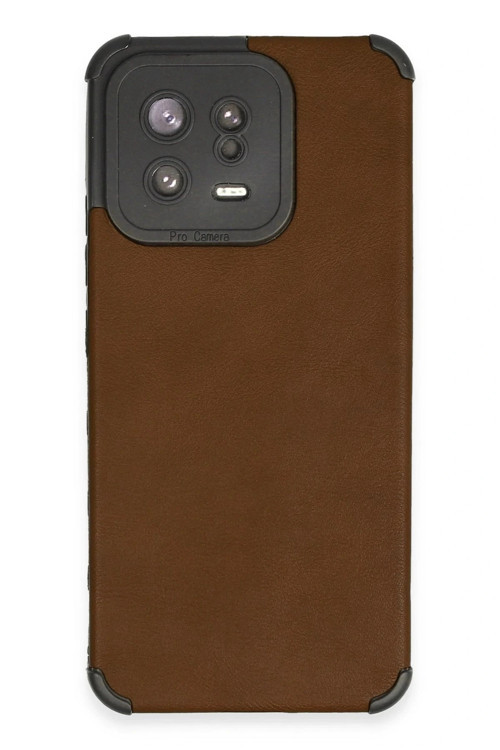 Xiaomi Mi 13 Kılıf Loop Deri Silikon - Kahverengi