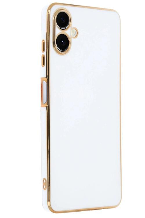 Samsung Galaxy A06 Kılıf Volet Silikon - Beyaz