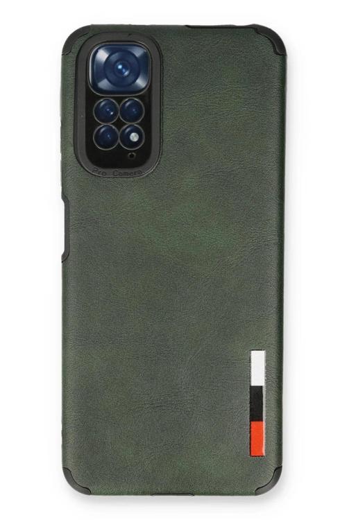 Xiaomi Redmi Note 11 Kılıf Loop Deri Silikon - Yeşil
