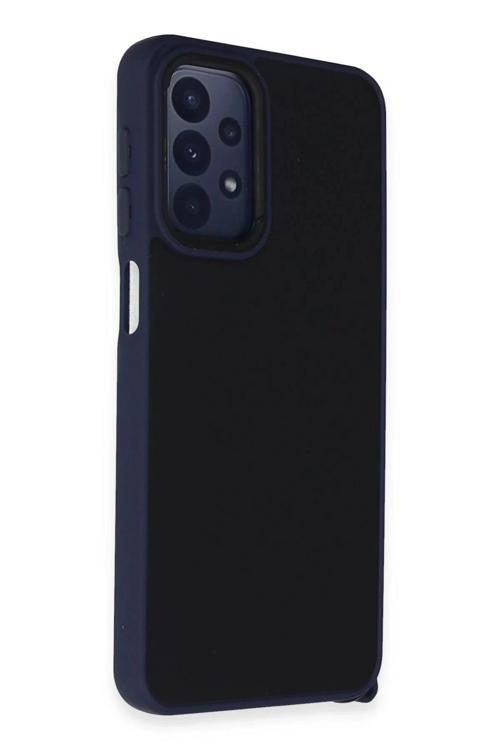 Samsung Galaxy A23 4G Kılıf Elegant Kapak - Lacivert