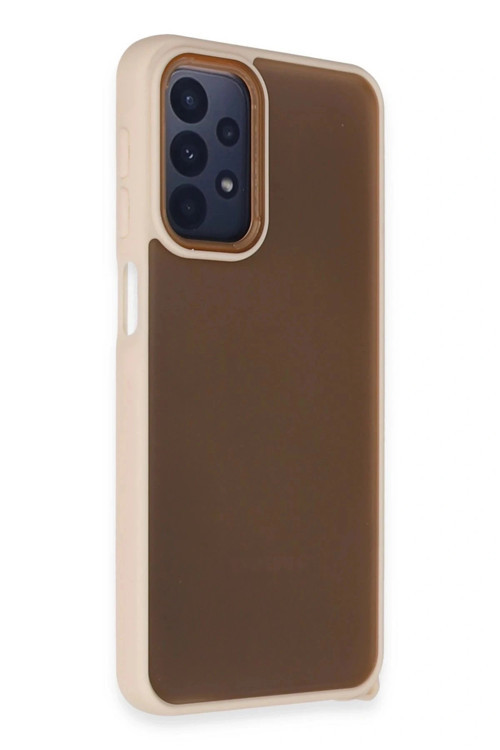 Samsung Galaxy A53 5G Kılıf Elegant Kapak - Pudra
