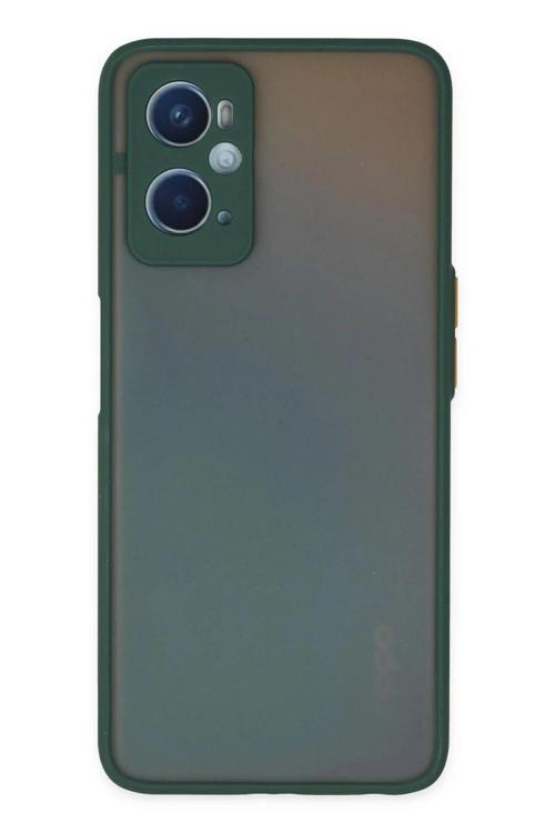 Oppo A96 Kılıf Montreal Silikon Kapak - Yeşil