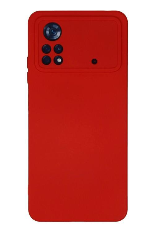 Xiaomi Poco X4 Pro 5G Kılıf Nano içi Kadife Silikon - Kırmızı