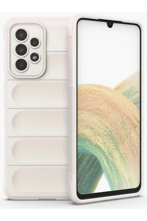 Samsung Galaxy A33 5G Kılıf Optimum Silikon - Krem