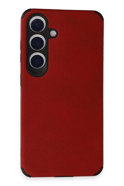 Samsung Galaxy S24 Kılıf Loop Deri Silikon - Kırmızı