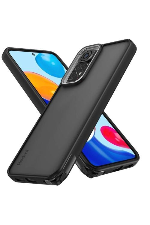 Xiaomi Redmi Note 11 Kılıf Elegant Kapak - Siyah