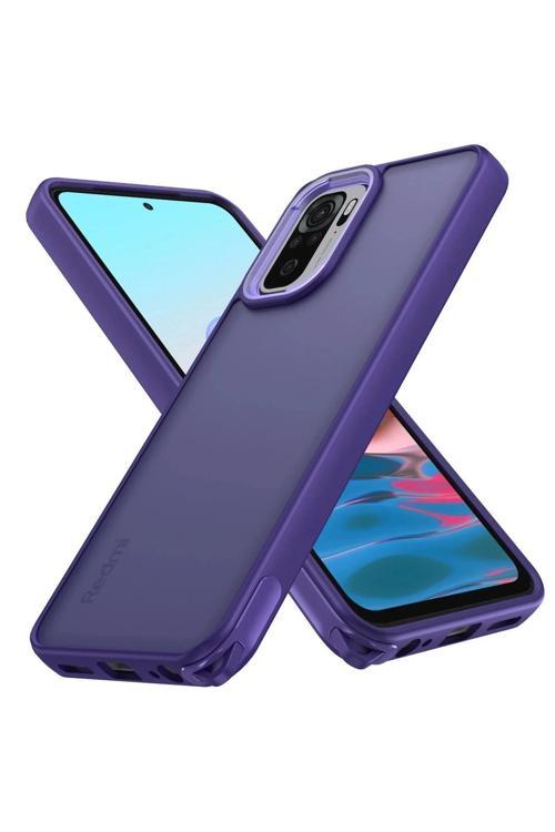 Xiaomi Redmi Note 10 Pro Kılıf Elegant Kapak - Derin Mor