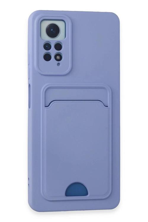 Xiaomi Redmi Note 11 Pro Kılıf Kelvin Kartvizitli Silikon - Lila