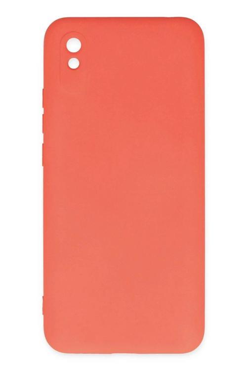 Xiaomi Redmi 9A Kılıf Nano içi Kadife Silikon - Turuncu
