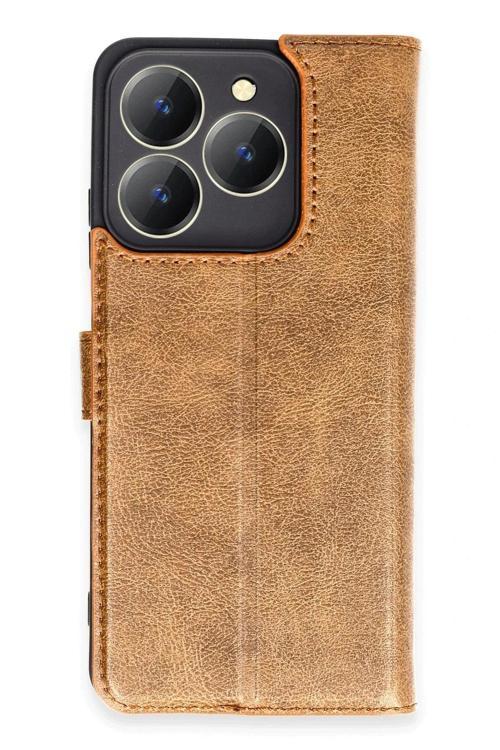 Realme C63 Kılıf Trend S Plus Kapaklı Kılıf - Taba
