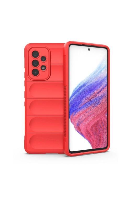 Samsung Galaxy A73 5G Kılıf Optimum Silikon - Kırmızı
