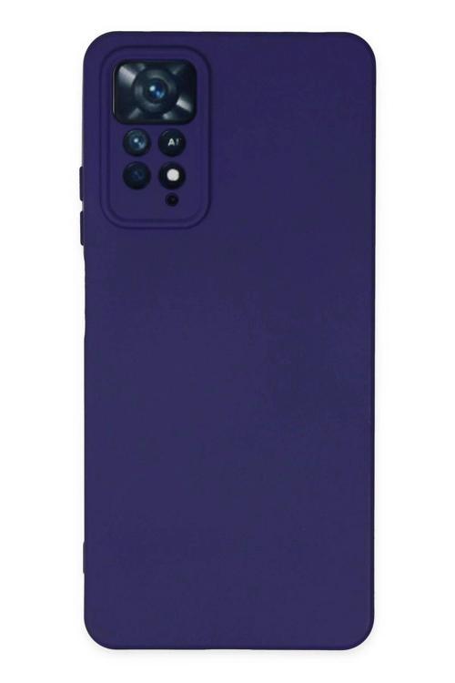 Xiaomi Redmi Note 11 Pro Kılıf Nano içi Kadife Silikon - Mor