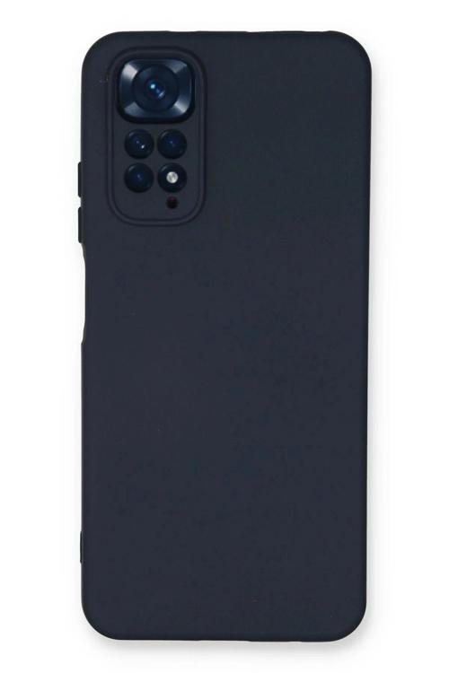 Xiaomi Redmi Note 11 Kılıf Nano içi Kadife Silikon - Lacivert