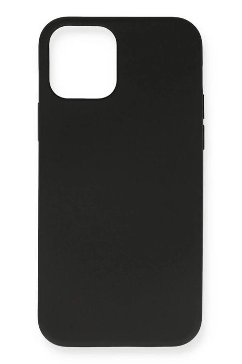 iPhone 12 Mini Kılıf Nano içi Kadife Silikon - Siyah