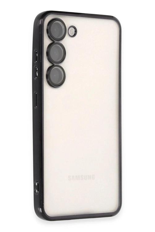 Samsung Galaxy S23 Plus Kılıf Lensli Silikon - Siyah