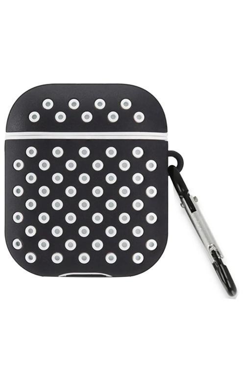 Airpods 3 (3.nesil) Spor Delikli Kılıf - Siyah-Beyaz