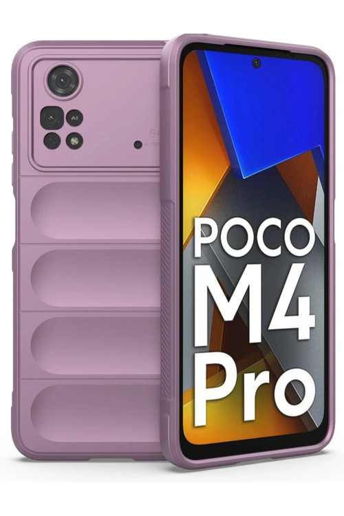 Xiaomi Poco M4 Pro 4G Kılıf Optimum Silikon - Mor
