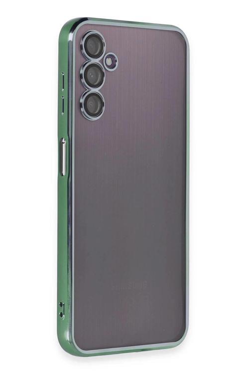 Samsung Galaxy A14 4G Kılıf Lensli Silikon - Yeşil