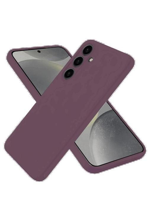 Samsung Galaxy A06 Kılıf First Silikon - Mürdüm