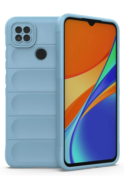 Xiaomi Redmi 9C Kılıf Optimum Silikon - Sky Blue