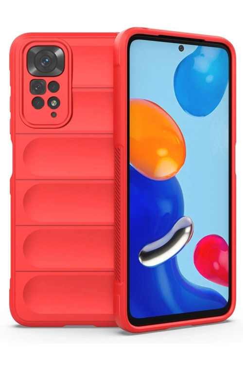 Xiaomi Redmi Note 11 Kılıf Optimum Silikon - Kırmızı