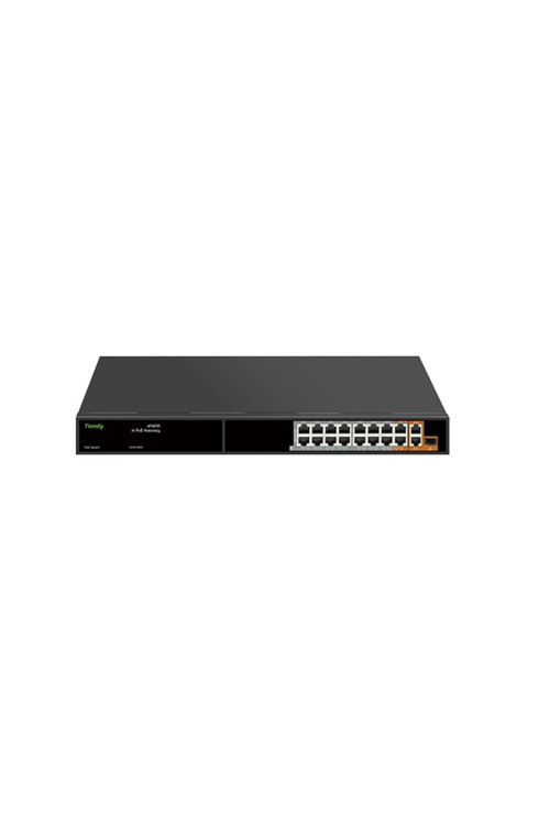 Tiandy 16 Port Yönetilmeyen Aı Hybrid Poe Switch ( 14E+2G + 2G +1 Sfp )