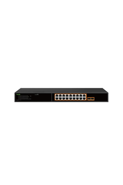 Tiandy 16 Port Yönetilmeyen Gigabit Aı Poe Switch ( 16G + 2G + 2 Sfp )