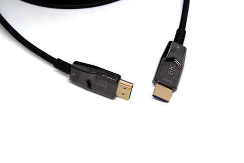 Beek HDMI 2.1 Aktif Fiber Optik Kablo (AOC), Tip A Erkek/Erkek, 8K@60HZ, 50 metre, altın kaplamaBeek HDMI 2.1 Gold Optical Cable 8K@60hz, 50 meters