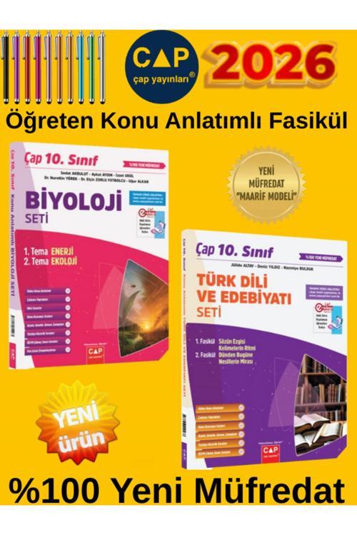 2026 10.Sınıf %100 Yeni Maarif Müfredat (B-E) 2 Kitap Konu Anlatımlı Fasikül Seti +Dokunmatik Kalem