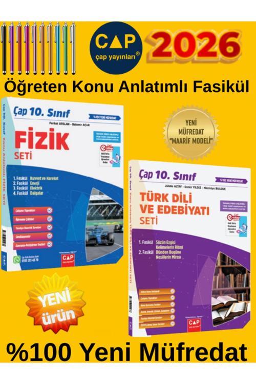2026 10.Sınıf %100 Yeni Maarif Müfredat (F-E) 2 Kitap Konu Anlatımlı Fasikül Seti +Dokunmatik Kalem