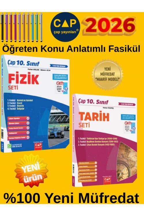 2026 10.Sınıf %100 Yeni Maarif Müfredat (F-T) 2 Kitap Konu Anlatımlı Fasikül Seti +Dokunmatik Kalem