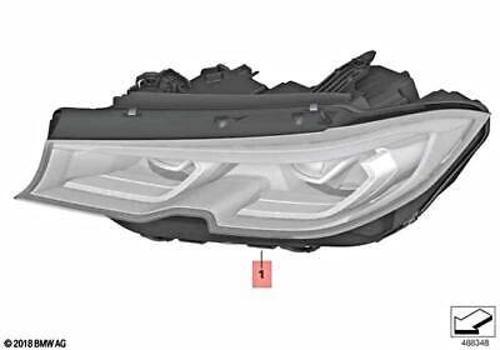 Bmw 3 Serisi-4 Serisi 2017- Far Sol Ahl Led (Oem No:63118496155)