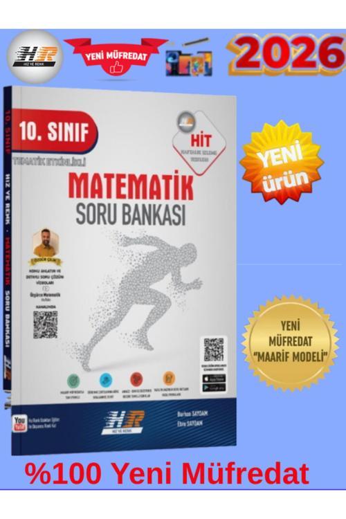 Hız Ve Renk Hit 10.Sınıf Matematik %100 Yeni Maarif Müfredat Video Çözümlü Soru Bankası+Kalem