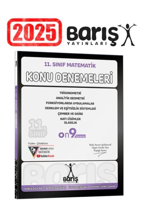 Barış Yayınları 11. Sınıf Matematik Konu Denemeleri