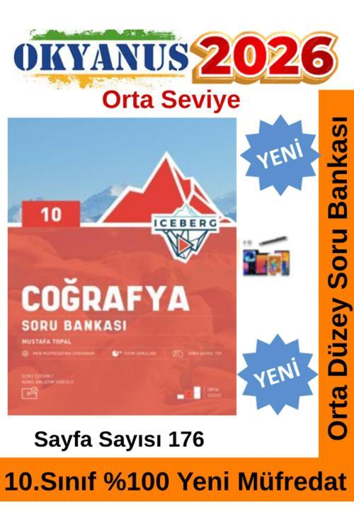 2026 10.Sınıf Iceberg Coğrafya %100 Yeni Müfredat Soru Bankası Seti+Android Kalem