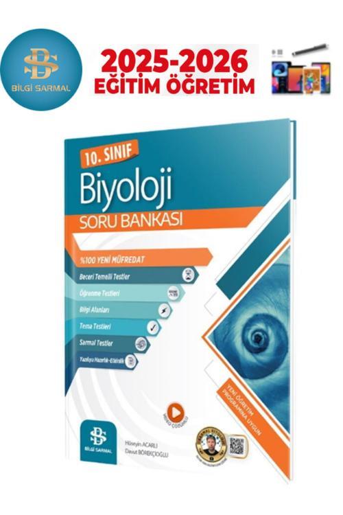 Bilgi Sarmal 2025-2026 10.Sınıf Biyoloji Video Çözümlü Soru Bankası+Android Kalem
