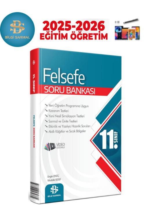 Bilgi Sarmal 2025-2026 11.Sınıf Felsefe Video Çözümlü Soru Bankası+Android Kalem