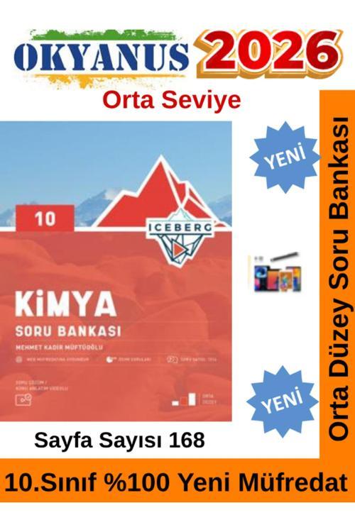 2026 10.Sınıf Iceberg Kimya %100 Yeni Müfredat Soru Bankası Seti+Android Kalem