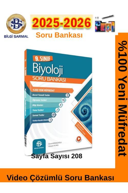 Bilgi Sarmal 2025-2026 Müfredat 9.Sınıf Biyoloji %100 Yeni Soru Bankası